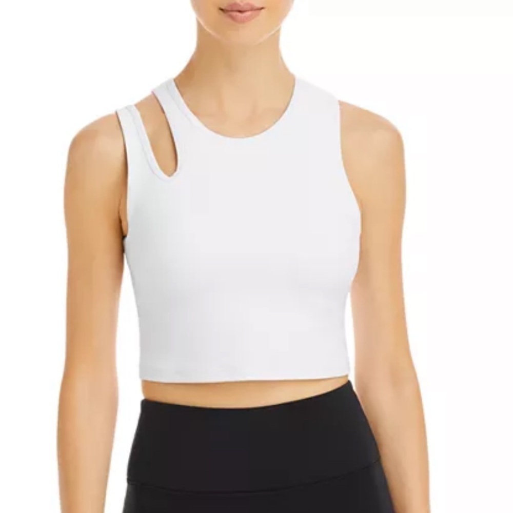 🌻NEW AQUA Athletic Racerback Cutout Longline Pullover Sports Bra | Size XL